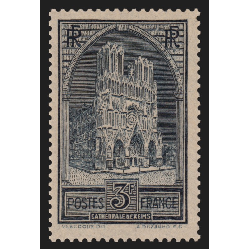 n°259, Cathédrale de Reims, Type I, neuf ** sans charnière - TB