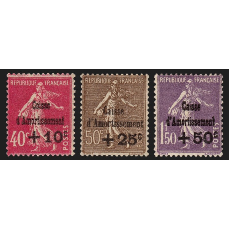 n°266/268, Caisse d'Amortissement 1930, neufs ** sans charnière - TB