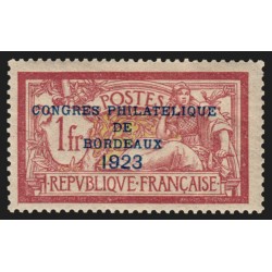 n°182, Congrès de Bordeaux 1923, neuf ** sans charnière, signé BERCK - TB