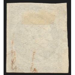 n°3a, petit bord de feuille, Cérès 1849, 20c noir sur blanc, oblitéré - TTB