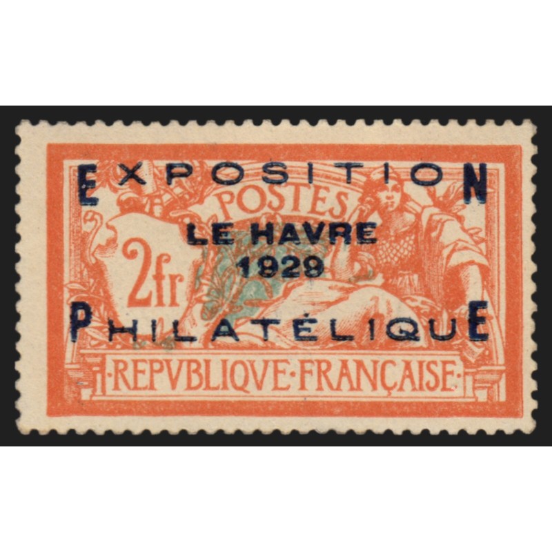 n°257A, Exposition Le Havre 1929, neuf ** sans charnière, signé JF.BRUN - TB