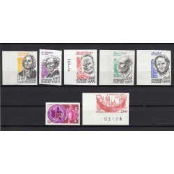 France 1980/1984 Collection de non-dentelés, neufs ** sans charnière COTE 615€