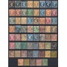 France 1849/1890 Collection 61 timbres Cérès, Napoléon, Sage COTE 1120 € - B/TB