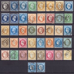 France 1849/1875 Superbe collection timbres Napoléon Cérès 1er choix COTE 1170€