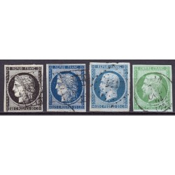 France 1849/1875 Superbe collection timbres Napoléon Cérès 1er choix COTE 1170€