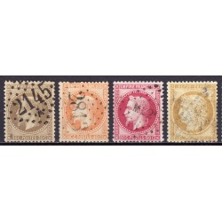 France 1849/1875 Superbe collection timbres Napoléon Cérès 1er choix COTE 1170€