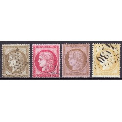 France 1849/1875 Superbe collection timbres Napoléon Cérès 1er choix COTE 1170€