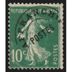 Préoblitérés n°51b, Semeuse 10c vert, Type IV, neuf ** sans charnière - B/TB