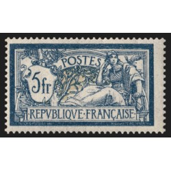 n°123, Merson 5fr bleu et chamois, neuf ** sans charnière, signé CALVES - TB