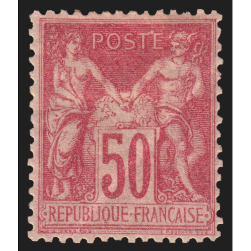 n°104, Sage 50c rose (N sous B), neuf * avec charnière - TB D'ASPECT