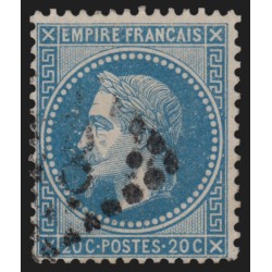 n°29Bc variété "aux abeilles", Lauré 20c bleu, Type II, oblitéré - TB