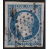 n°10, Présidence 1852, 25c bleu, oblitéré étoile de Paris - TB