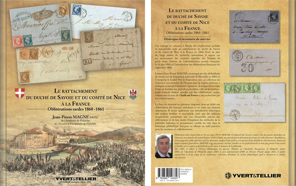 Le rattachement du Duché de Savoie et du Comté de Nice à la France, Oblitérations sardes 1860-1861